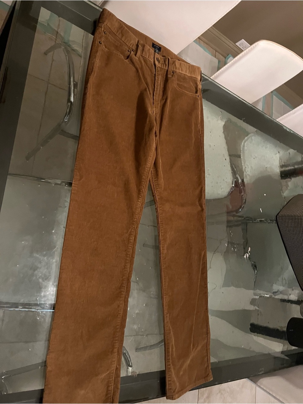 J. Crew Men's Corduroy Pants in Brown - Classic Straight Fit